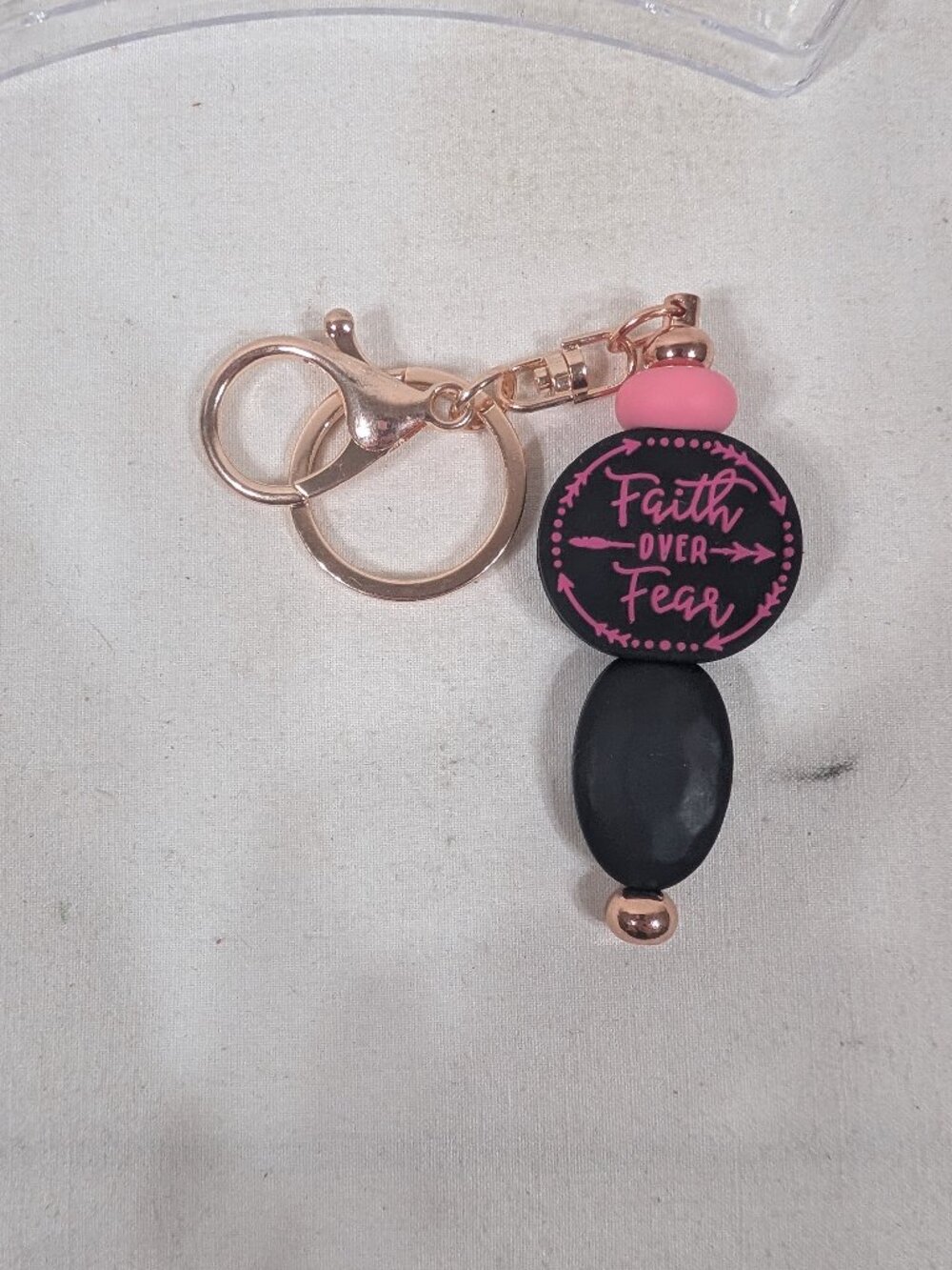 Faith Over Fear Keychain